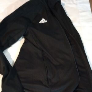 Adidas Classic Black Zip-Up Jacket